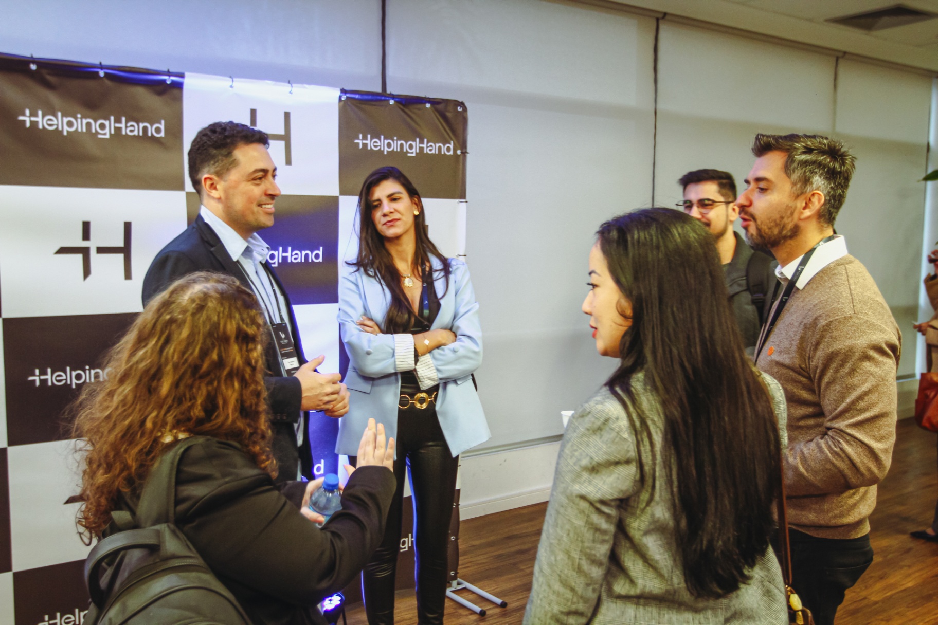 Networking premium em evento empresarial