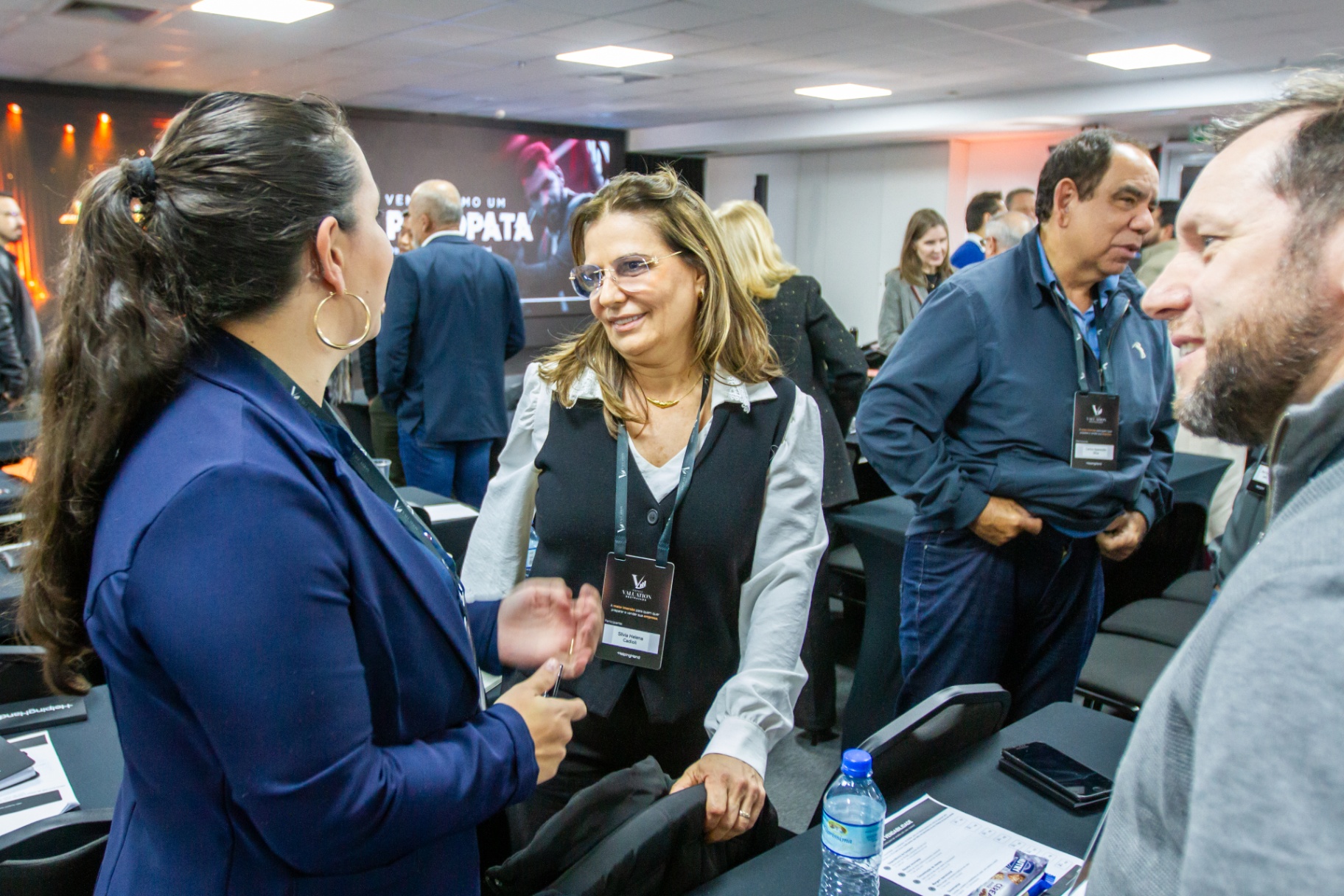 Networking premium em evento empresarial